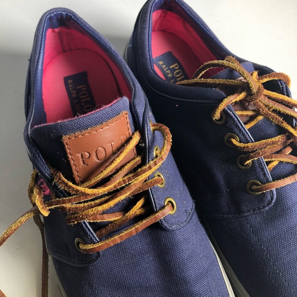 Polo Ralph Lauren Faxon Sport Leather Sneakers - Picture 8 of 8
